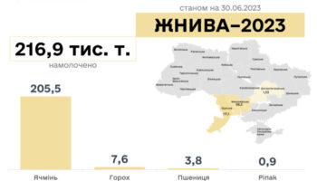 Жнива-2023: найвищу врожайність фіксують у Миколаївській області